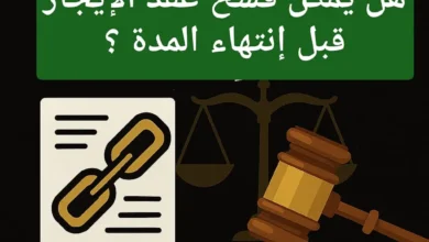 فسخ عقد الإيجار