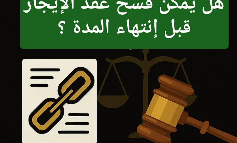 فسخ عقد الإيجار